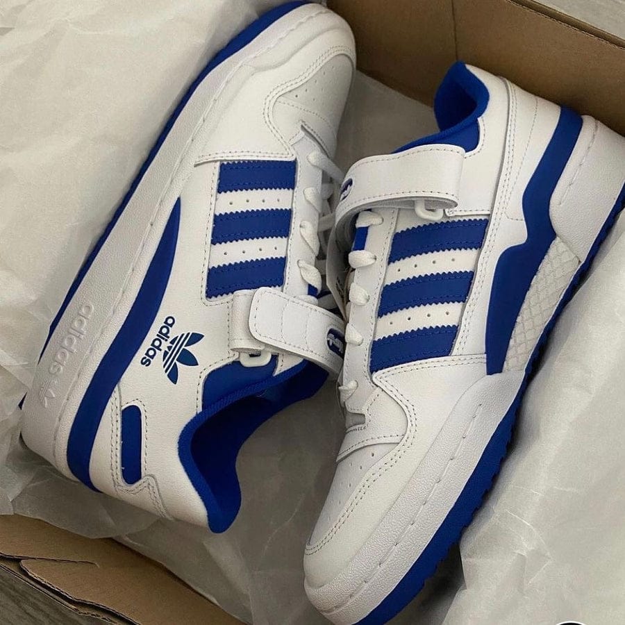 Adidas Forum Cırtlı Beyaz Lacivert