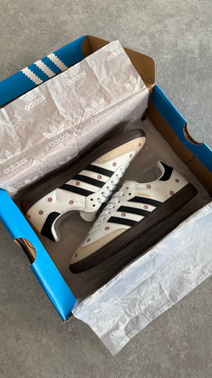 Adidas Samba Çiçekli Beyaz
