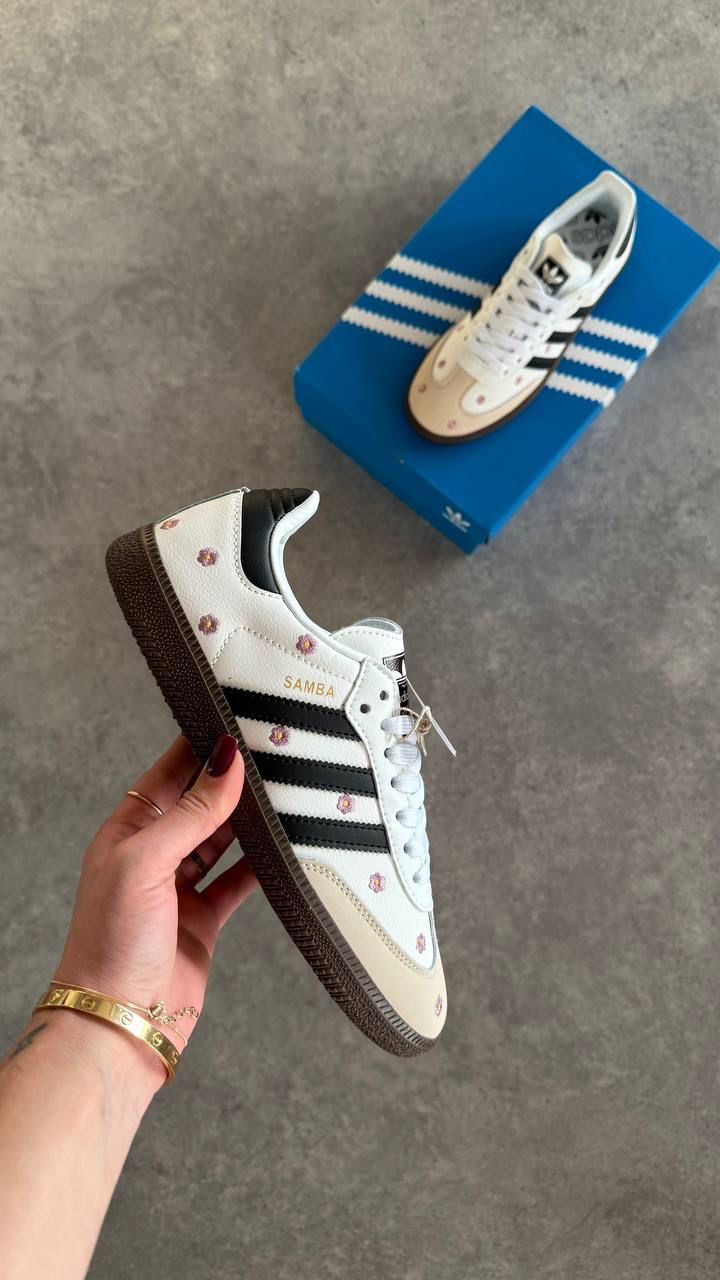Adidas Samba Çiçekli Beyaz