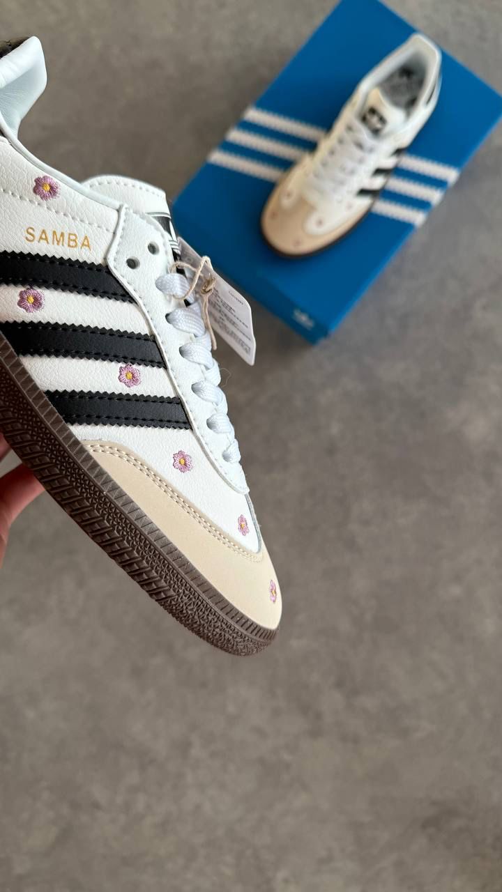 Adidas Samba Çiçekli Beyaz