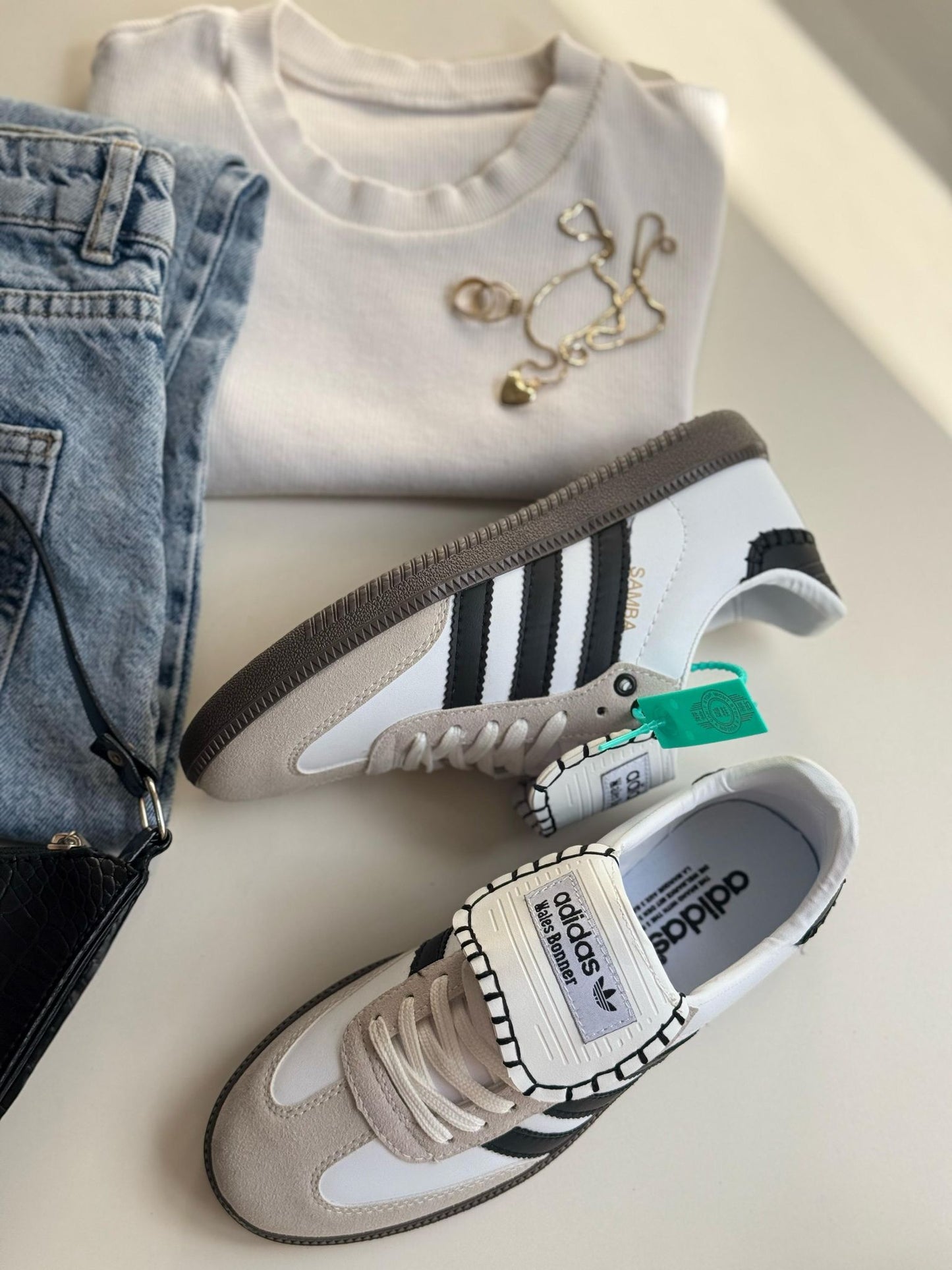 Adidas Samba Wales Bonner Beyaz Siyah
