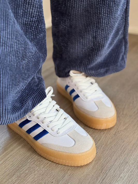 Adidas SambaE Beyaz Mavi