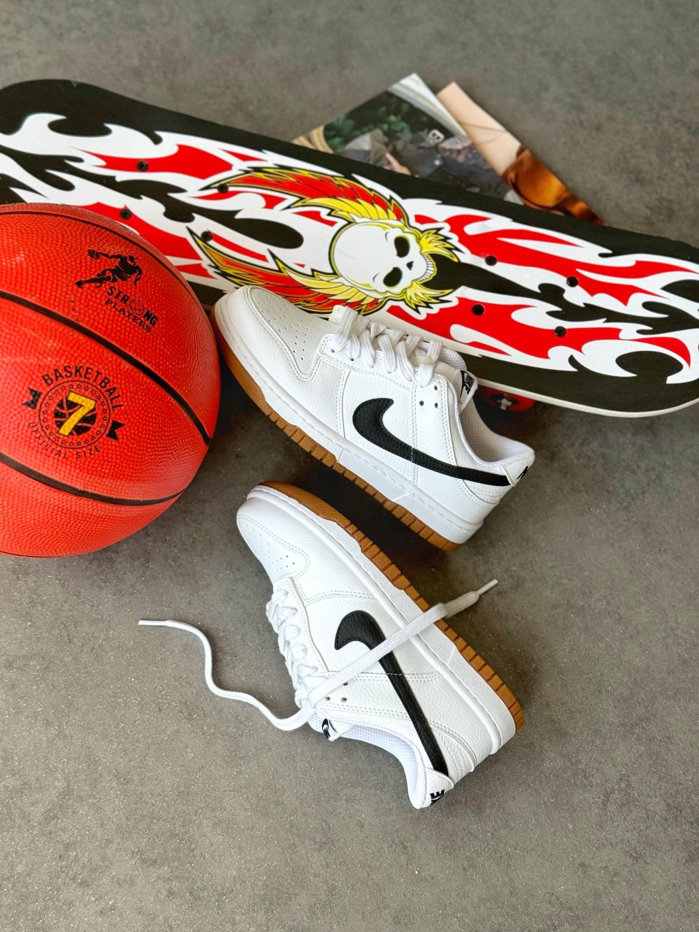 Dunk Premium İthal - Beyaz Siyah