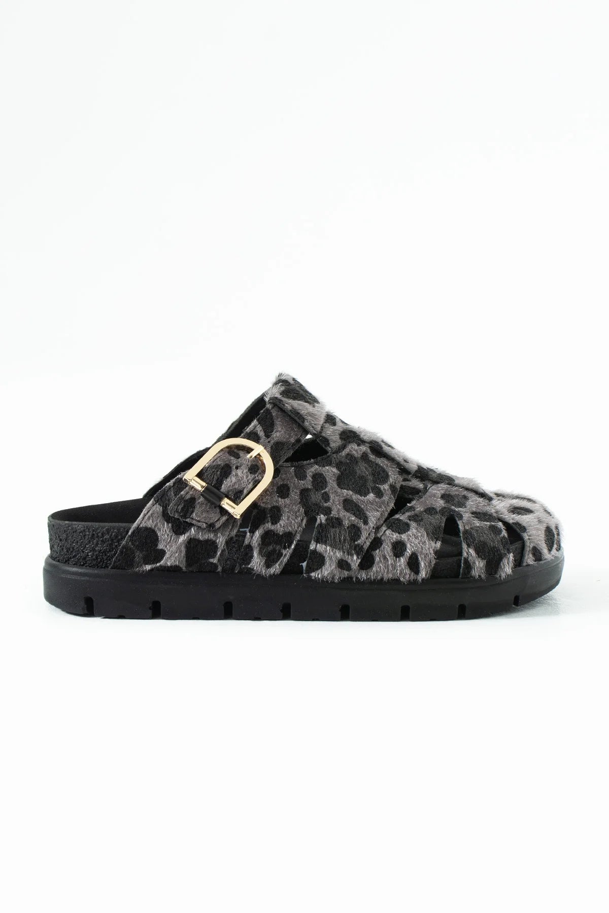 Soleil Premium Leopar Gri  Terlik