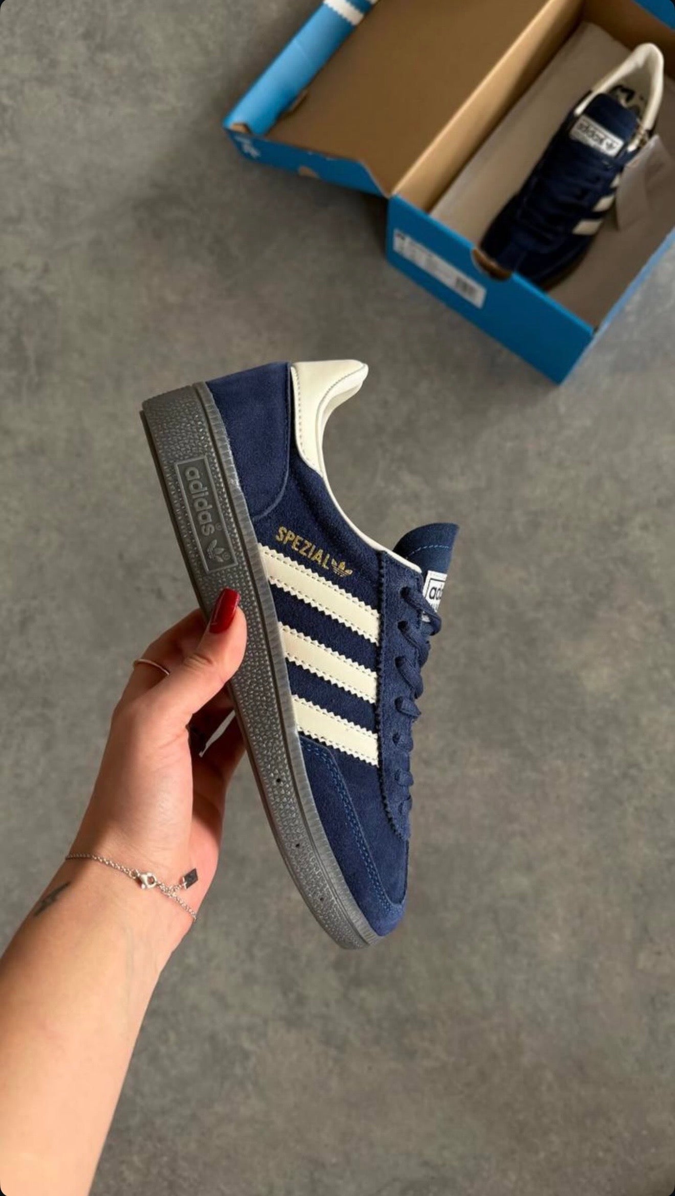 Adidas Spezial Lacivert Bej
